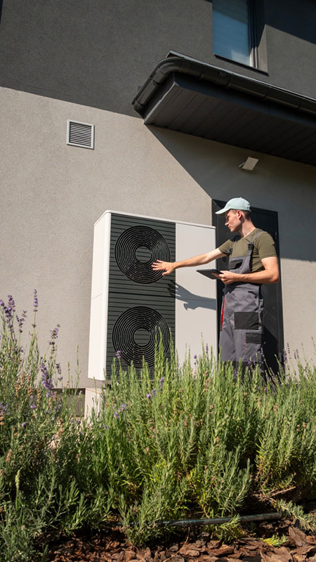Installateur de pompe à chaleur qui est intervenu à Cergy dans le val d'oise pour la pose et l'installation d'une PAC 